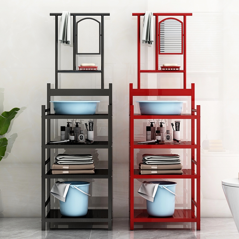 洗头盆架老式落地家用农村多功能脸盆洗脸洗手架子U简约卫生间面