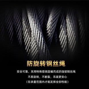 修起重 9ZRT筑工微型电l动葫芦220V小吊机家用吊车提升机卷扬机装