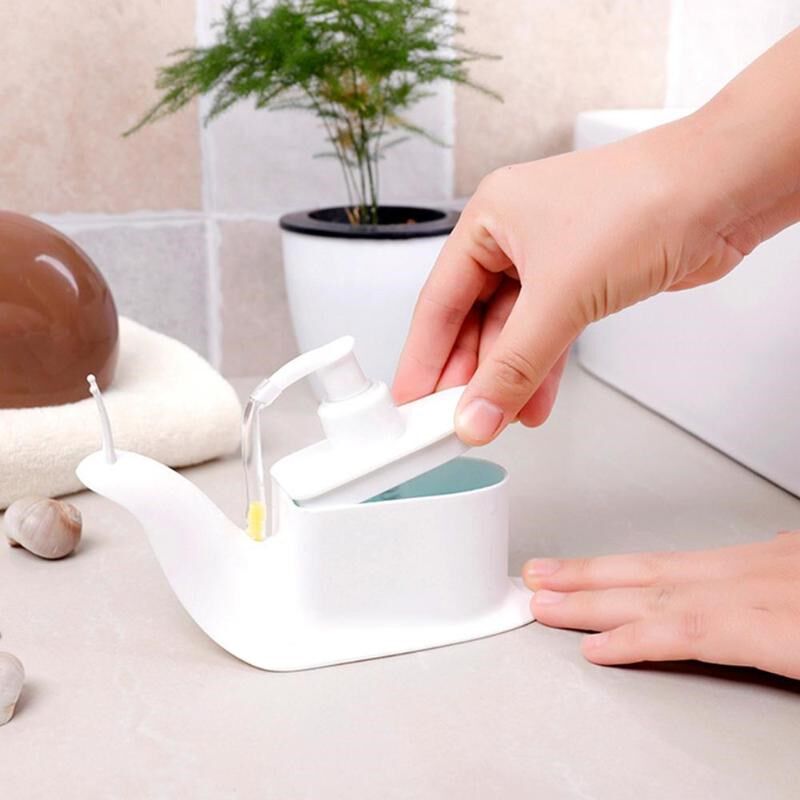 Portable Cartoon Shower Shampoo Dispensing Bottles Snail Sha