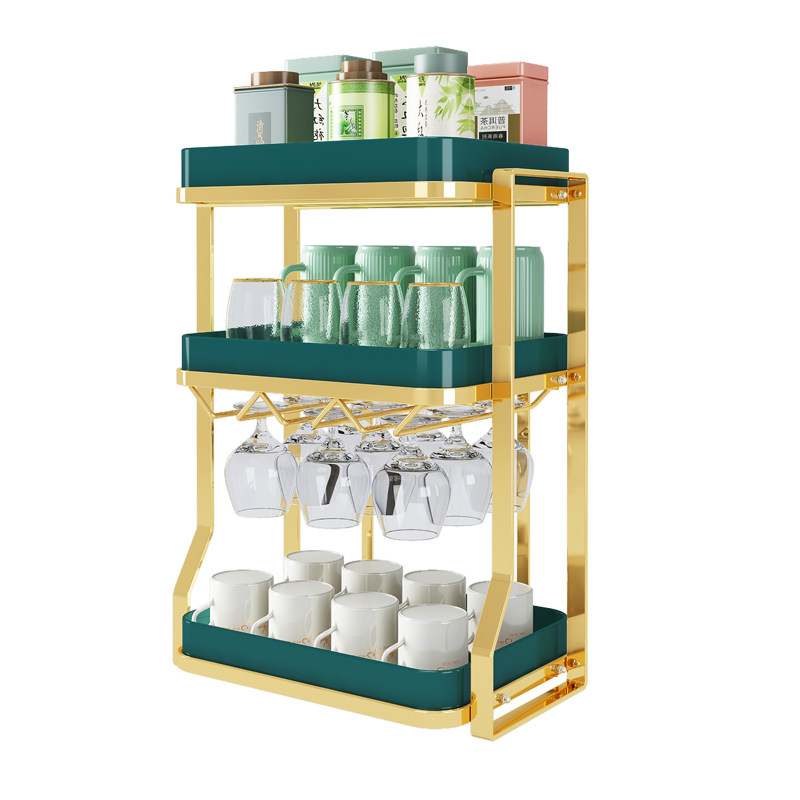 杯架收纳置物架放茶杯水杯架家用沥水双层托盘架子桌面装玻璃杯架,家庭/个人清洁工具,杯架,淘宝优惠券,粉丝福利购,淘宝优惠卷