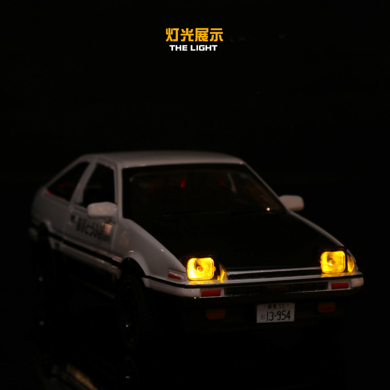 AE86合金车模汽车摆件头文字D创意车载车内装饰高档仿真模型男