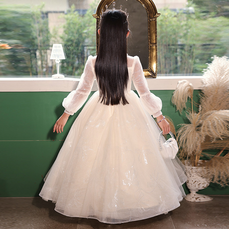 工厂销女童c礼服轻奢小众高端参加婚礼公主裙春夏儿童生日主持钢
