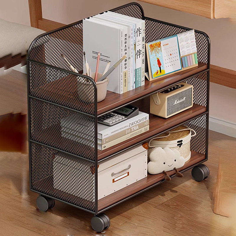 儿童书架置物架桌下多层带轮收纳架落地家用简易小书柜小推车架子,住宅家具,儿童书柜,淘宝优惠券,粉丝福利购,淘宝优惠卷
