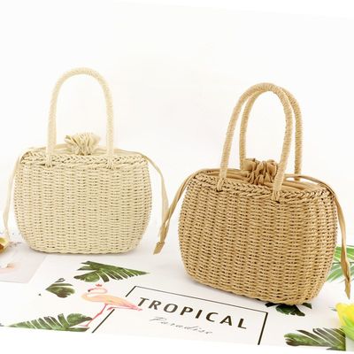 推荐Priced twine tied straw bag fashion handbag sen leisure