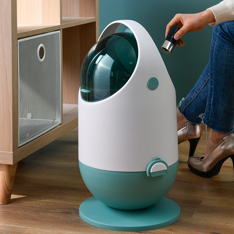 垃圾桶家用带盖厕所卫生间防w水垃圾桶可爱少女卧室客厅分类