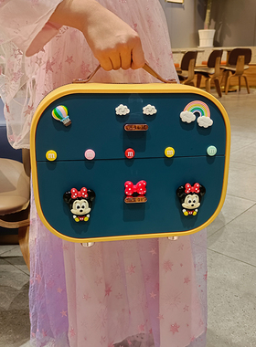 儿童发饰收纳盒女童发夹发卡小女孩宝宝头饰皮筋头绳饰品首饰盒子