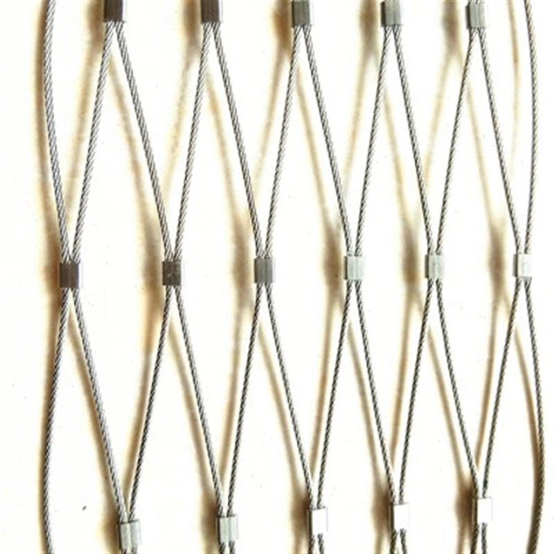 316卡扣不锈钢绳网304钢丝防坠网露台一楼防高空抛物网防堕落物网