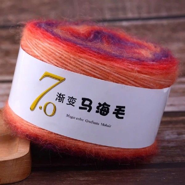 推荐Fibre Wool Knitting Yarn 24 Gradient Colors Roll of 50g