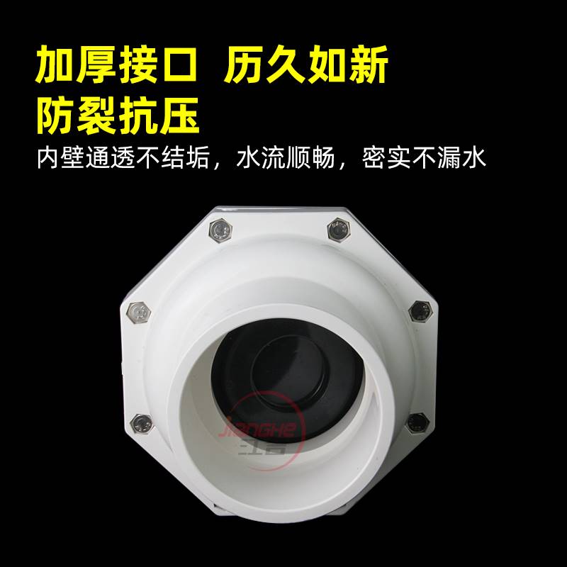 推荐110止回阀止逆阀UPVC75加厚50管道止逆阀160塑料90给水管阀门