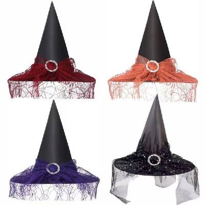 速发1PCS Halloween Witch Wizard Hats Halloween Party Headwea