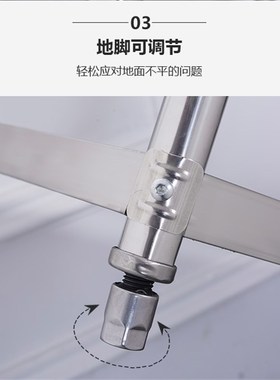 厨房单层不锈钢置物架一层A分层台面架橱柜隔层烤箱收纳架