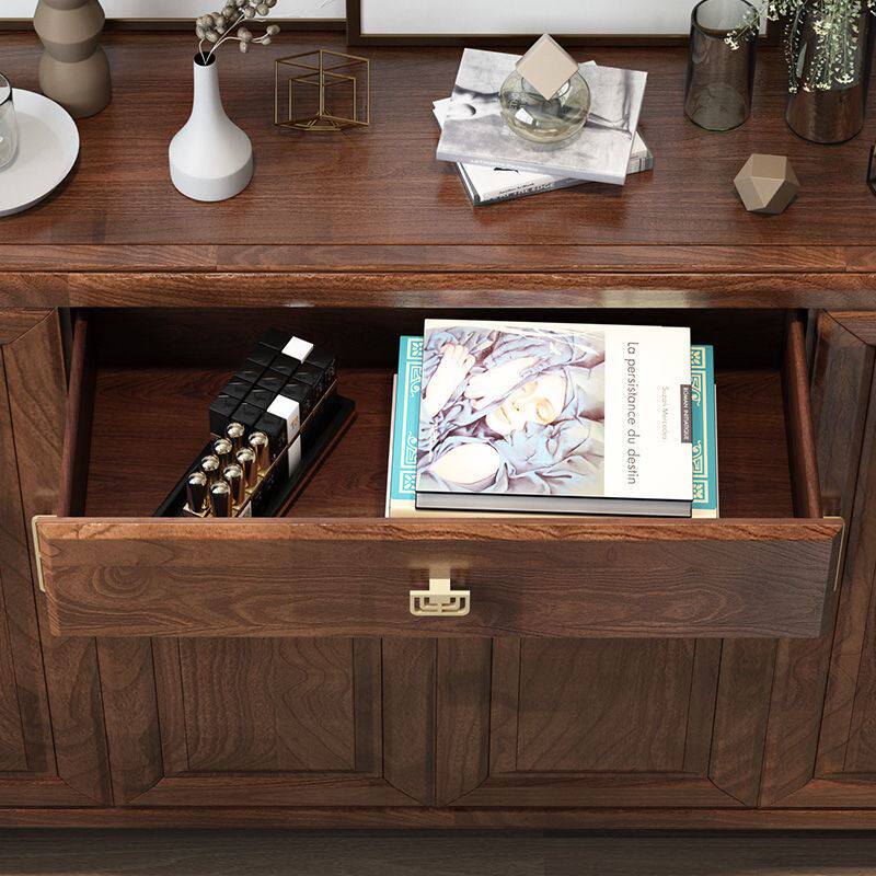 帕美菲新中式全实木用柜大容量家鞋门口客厅门柜厅玄关装饰柜整装