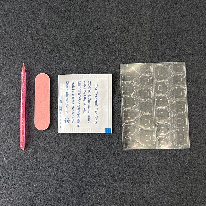 新品高粘度果冻黄胶固态贴持久穿戴美甲工具全套光疗美甲一字灯卸