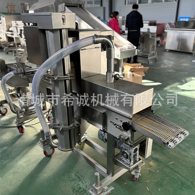 电加热连续式薄脆油炸生产线 休闲食品油炸设备智能化操作