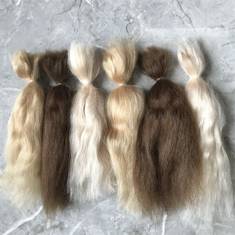 推荐New 100% Pure Mohair Is Suitable For Reborn Doll Wig Gol