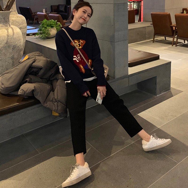 孕妇裤子针织秋冬装加厚外穿宽松萝卜显瘦休闲裤冬季阔腿打底长裤,孕妇装/孕产妇用品/营养,孕妇休闲裤,淘宝优惠券,粉丝福利购,淘宝优惠卷