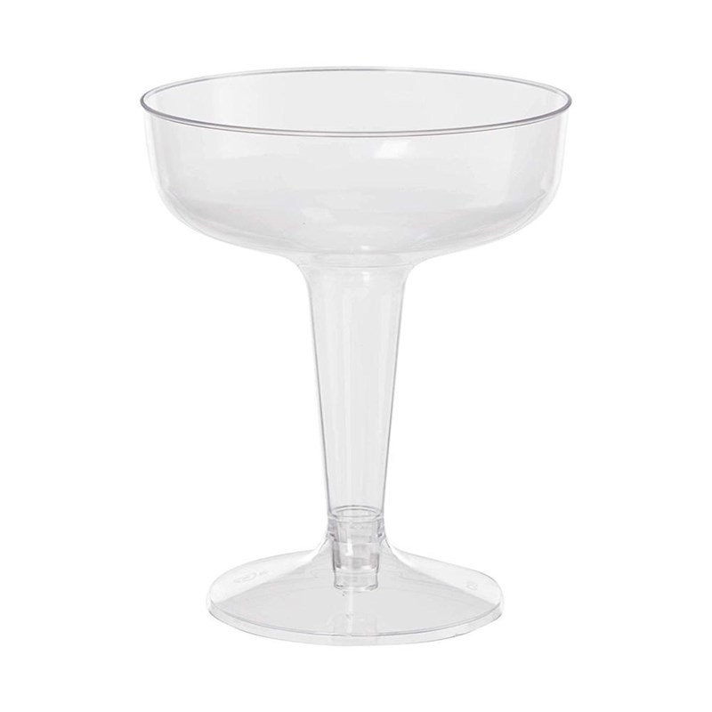 6pcs Plastic Transparent Champagne Flutes Goblet Red Wine Gl