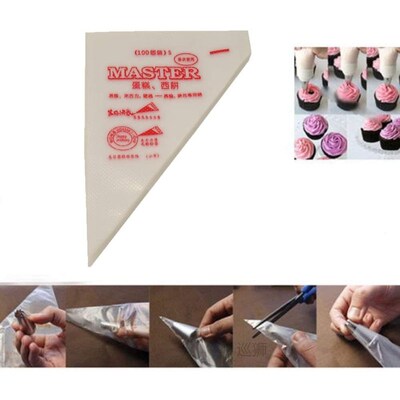 100pcs/bag Small Large Size Disposable Pastry Bag Icing Pipi