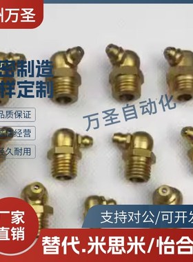 JB/T7940.2-1995接头式压注油杯45/90度铜油杯M10X1M8X1M6X1M12X1