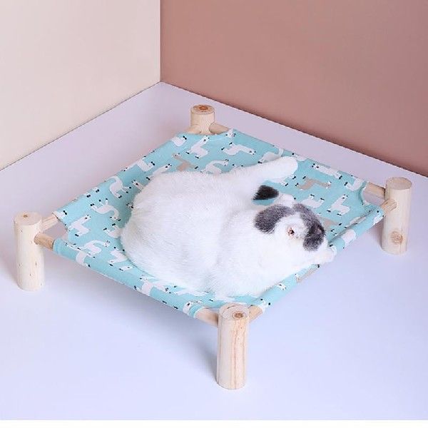 极速Portable Elevated Pet Cot Bed for Cat Dog Summer Breatha