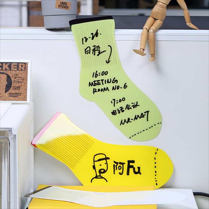 创意留言板家用墙贴冰箱贴可擦手写板袜子写字黑板贴挂墙式小白板