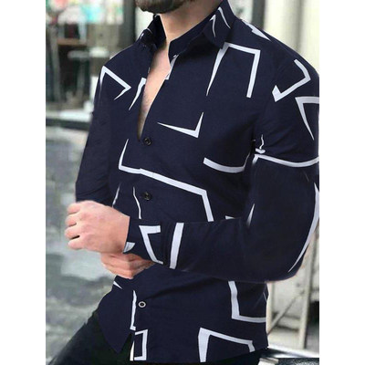 推荐2022 High Quality Fashion Men Shirts  Buttoned Shirt Cas