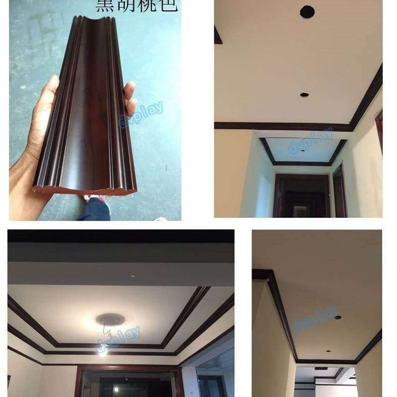 优选美式阴角线吊顶角线灯带线线条中式装饰实木天花顶线91330