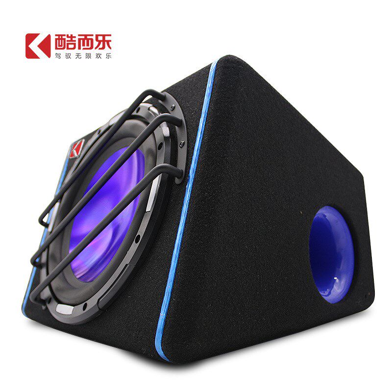 10寸有源梯形j超重汽车音响低音炮 车载改装大功率12V音箱