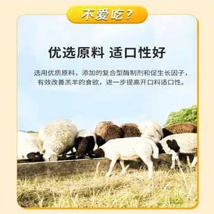 羔羊犊牛开口饲料精料补充料适口好不拉稀拉大骨架催肥增重促生长