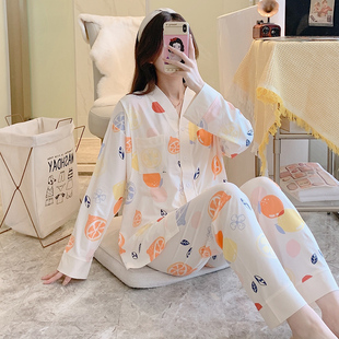 孕妇睡衣夏季薄款k喂奶月子服夏天产妇产后哺乳装春秋长袖坐月套