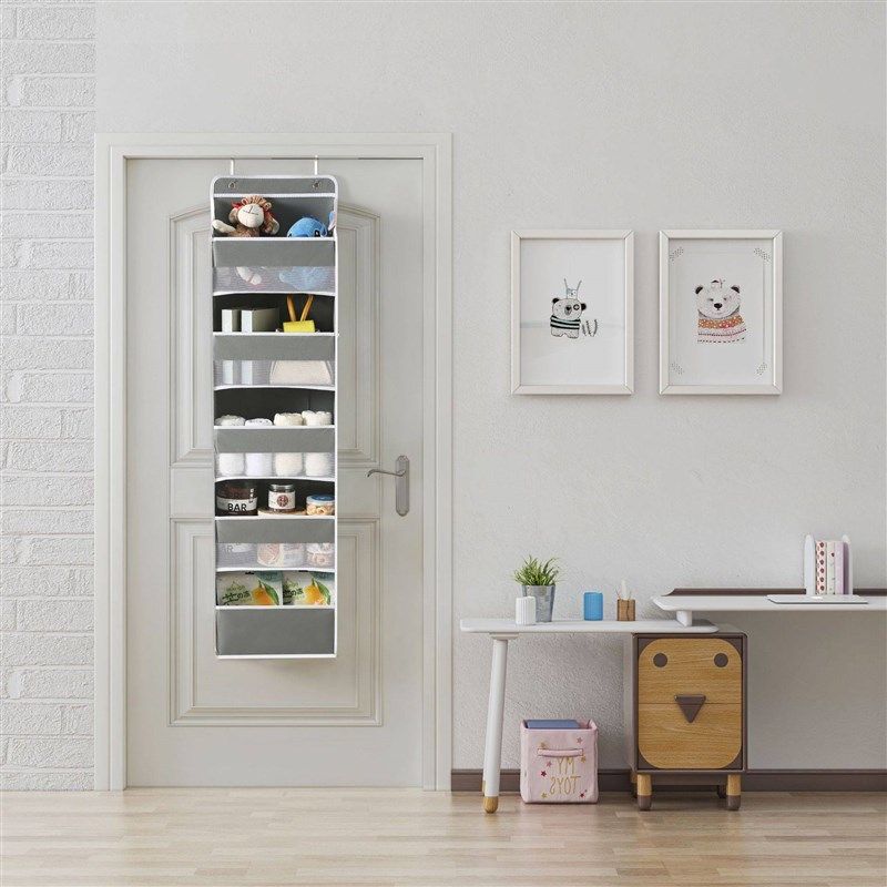 新款无纺布门后挂袋五层大容量家居卧室壁挂式收纳袋悬挂储物挂袋,收纳整理,吸尘器收纳架/盒/袋,淘宝优惠券,粉丝福利购,淘宝优惠卷