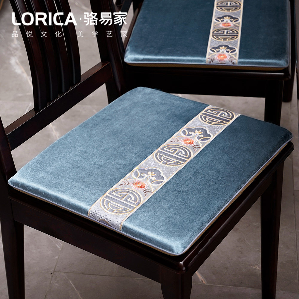 冬季绒布餐椅坐垫屁垫中式实木椅子垫家用凳子红木餐桌圈椅茶椅垫