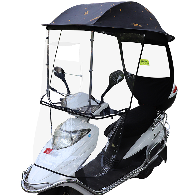 济南铃木UY125T踏板摩托车车棚雨棚防晒遮雨篷电动车挡风罩遮阳伞