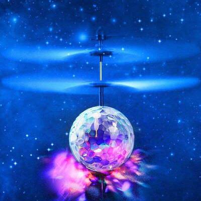 速发Inductive Colorful Luminous Flying Ball Suspension Induc