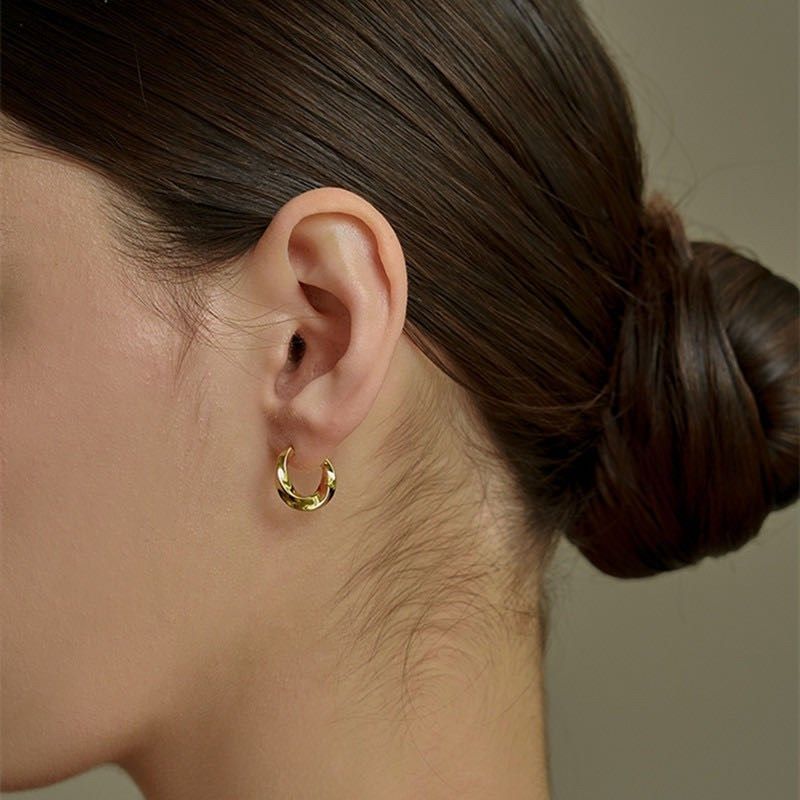 简约风麻花扭纹小耳骨钉女气质百搭小众冷淡风耳环素圈圆圈耳饰,饰品/流行首饰/时尚饰品新,耳环,淘宝优惠券,粉丝福利购,淘宝优惠卷