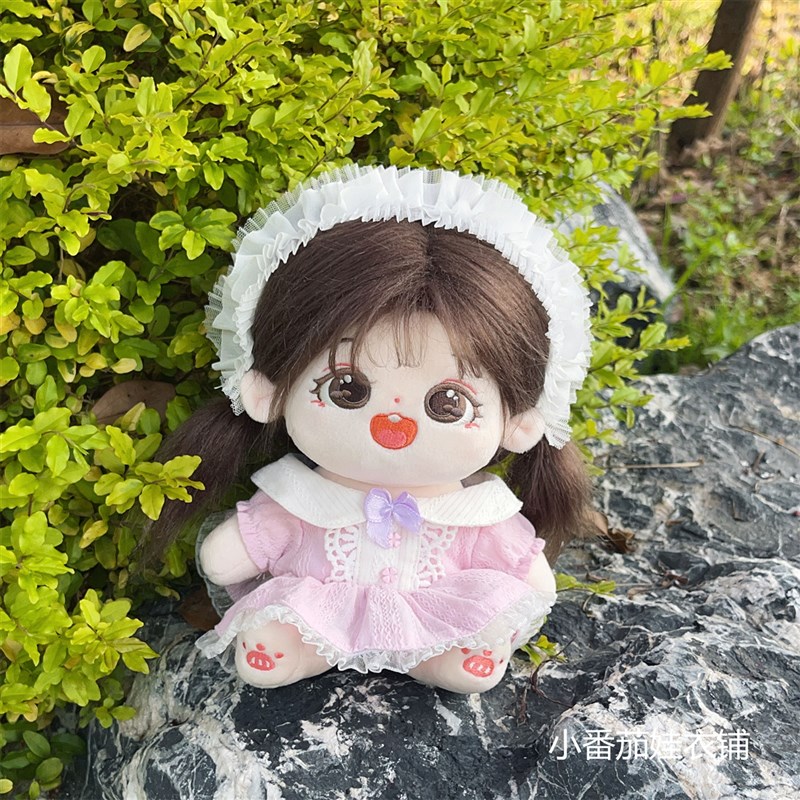 娃衣现货20cm棉花娃娃春夏季连衣裙子套装M公主裙炸毛公仔替换衣