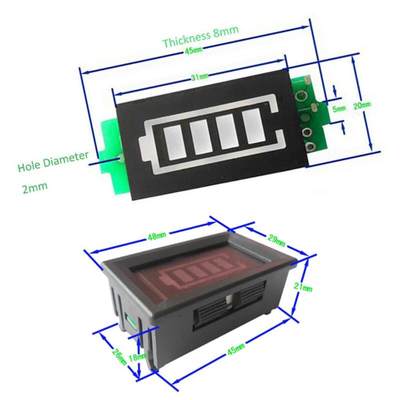 速发1S Single 3.7V Power Level Lithium Battery Capacity Blue