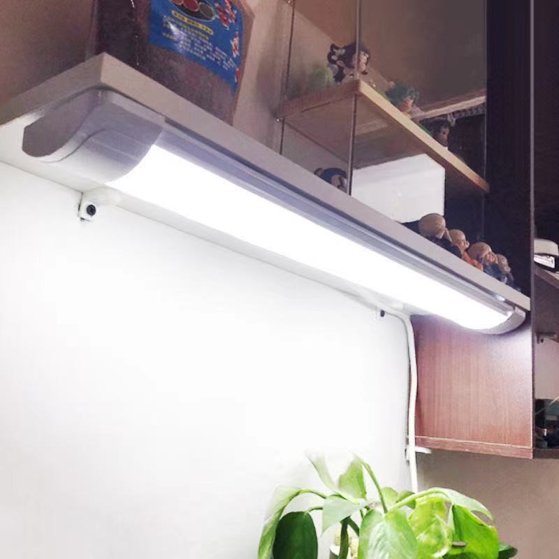 LED日光灯管直插式日光灯插座插电式书桌家用学生宿舍节能LED灯管