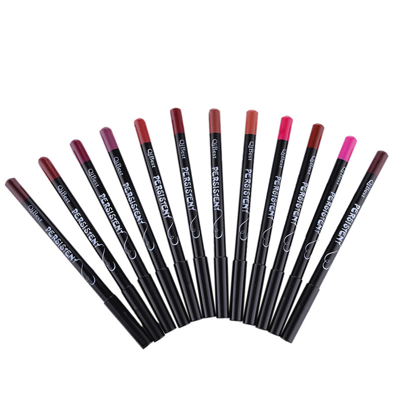 速发12pcs Professional Multi-functional Lipliner Pencil Long