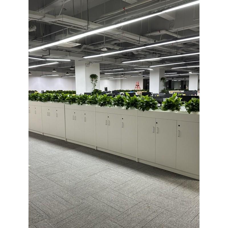 花槽柜矮柜办公室隔断柜简约现代文件资料花草柜家具木质定制