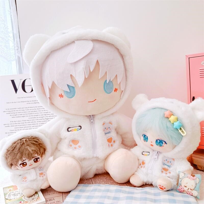 现货10厘米15cm20cm棉花娃娃一番娃赏娃衣40cm奶熊衣服裤子换装