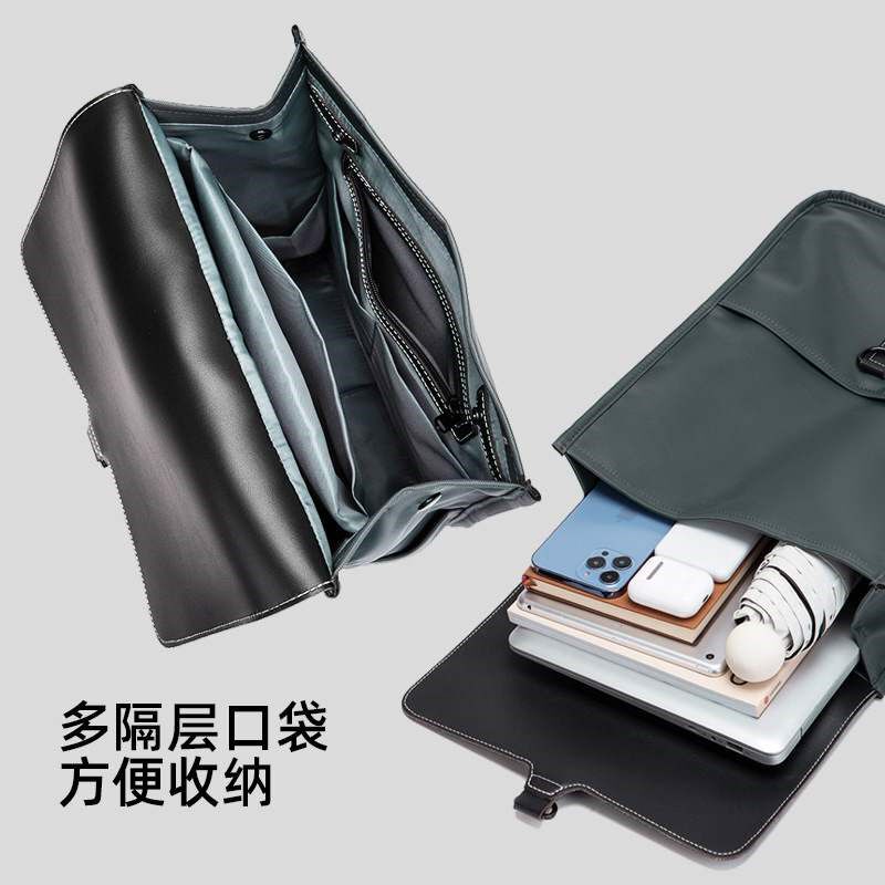 男士背包双肩包高级感背包简约百搭潮女流行大容量商务通勤电脑包