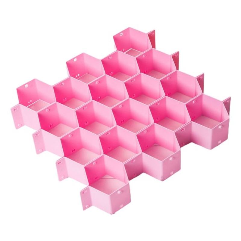 Plastic Honeycomb Drawer Divider OrgGanizer DIY Grid Partiti-封面