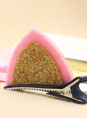 小众高货1PC Hot Kids Hair Clips Lovely Cat Ears Hairpin Head