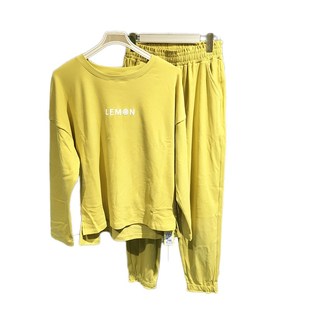 秋冬蜜氧衣套装家居服女纯色薄款时尚外穿运动起居睡衣两件套宽松