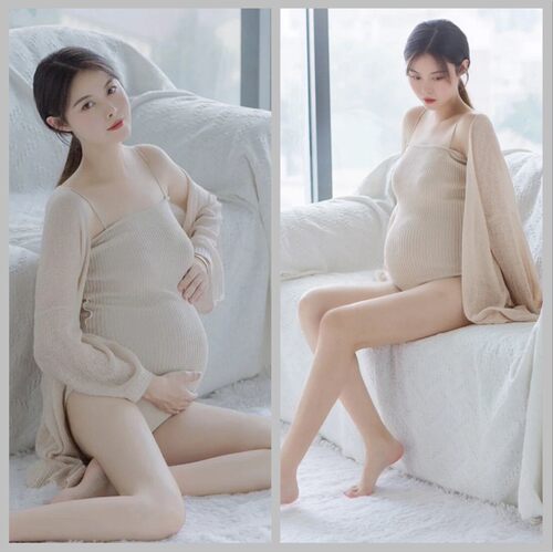 新款孕妇拍照影楼主题摄影写真服装时尚影楼服饰妈咪纱裙艺术照相