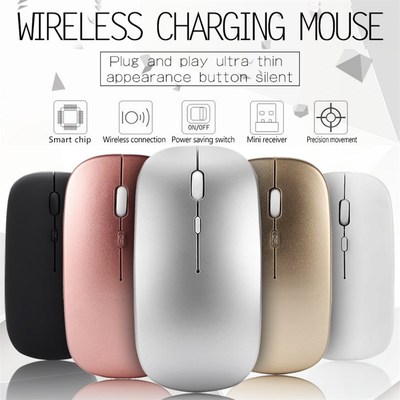 2.4G Wireless Mouse USB Rechargeable Charging Mouse Ultra-Th