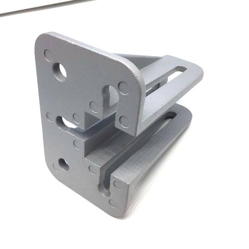 4040 4080压铸铝型材固定地脚  围栏底座地面大支撑脚 方形蹄脚