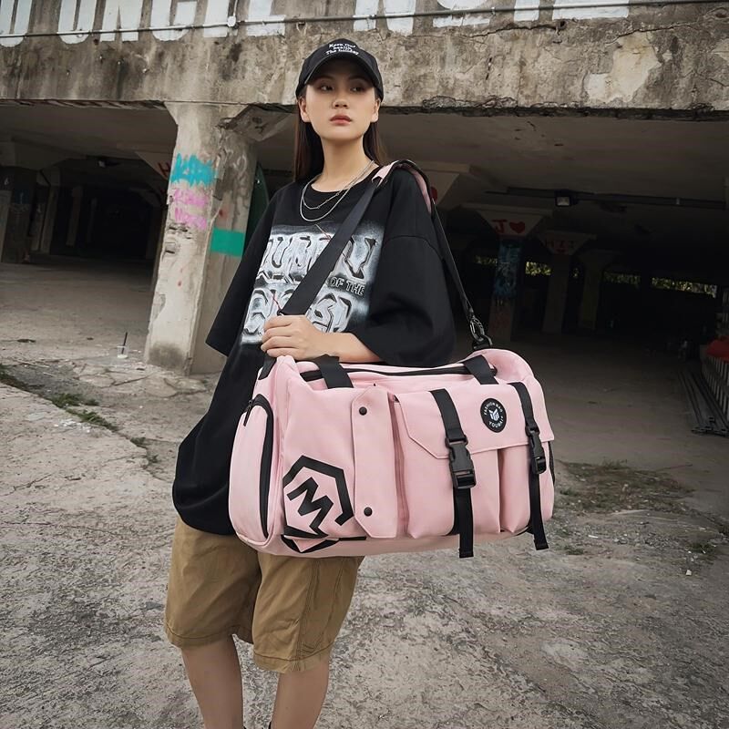旅游包女大容量双肩包背包旅游斜挎包手提行李包干湿分离健身包男