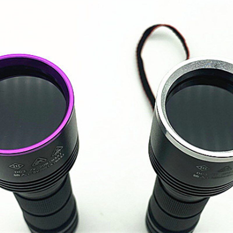 20w紫光灯365nm黑镜uv大c功率荧光手电筒验钞纸币收藏瓷器